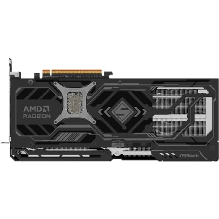 ASRock Radeon RX 9070 XT Steel Legend Dark, Grafikkarte mit 16GB GDDR6, 2970MHz Boost Clock, 3 x DisplayPort 2.1a, HDMI 2.1b – Bild 4