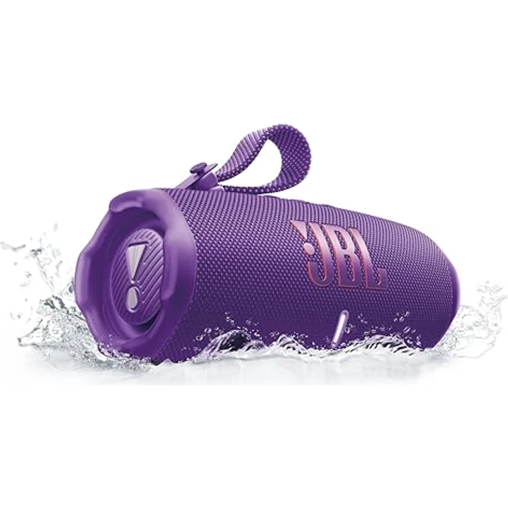 JBL Charge 6, tragbarer Bluetooth-Lautsprecher, 28 Stunden Akkulaufzeit, IP68 wasserdicht, Staub- und stoßfest, Pro Sound mit AI Sound Boost, Auracast Multi-Speaker, Violett – Bild 1