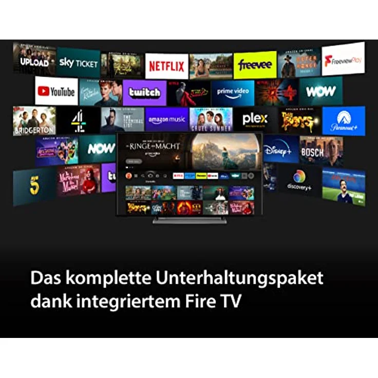 Toshiba 50UF3D63DA 50 Zoll Fernseher/Fire TV (4K Ultra HD, HDR Dolby Vision, Smart TV, Triple-Tuner, Alexa Built-In, Bluetooth, Sound by Onkyo) – Bild 5