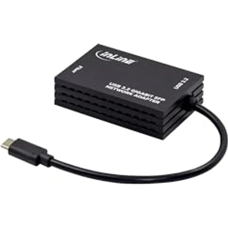 InLine USB-C zu SFP Gigabit Fiber Netzwerkadapter, 10/100/1000 Mb/s, Plug-and-Play, kompatibel mit Windows, macOS und Linux – Bild 2