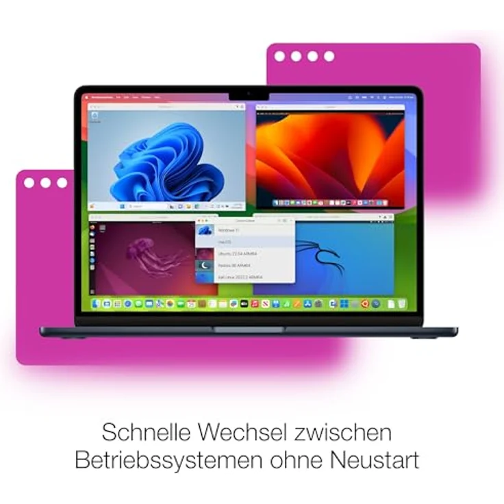 Parallels Desktop 20 für Mac, Dauerlizenz, 1 Gerät, Postzustellung - Nahtloses Arbeiten zwischen Betriebssystemen, Windows 11 & macOS Sequoia Kompatibilität, 3D-Beschleunigung – Bild 4