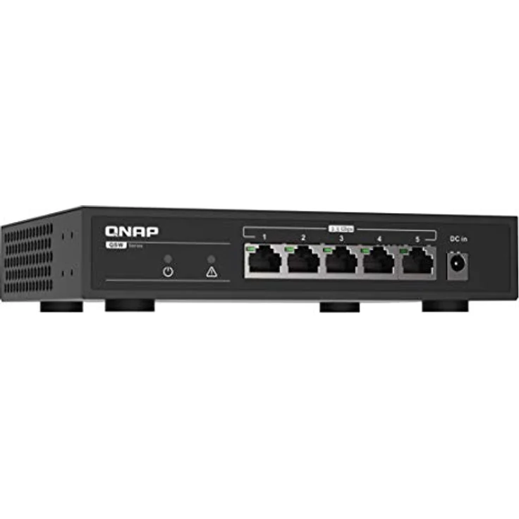 Qnap QSW-1105-5T 5 Port 2,5 Gbps Auto Negotiation (2,5 G-1 G-100 M), Unmanaged Switch – Bild 2