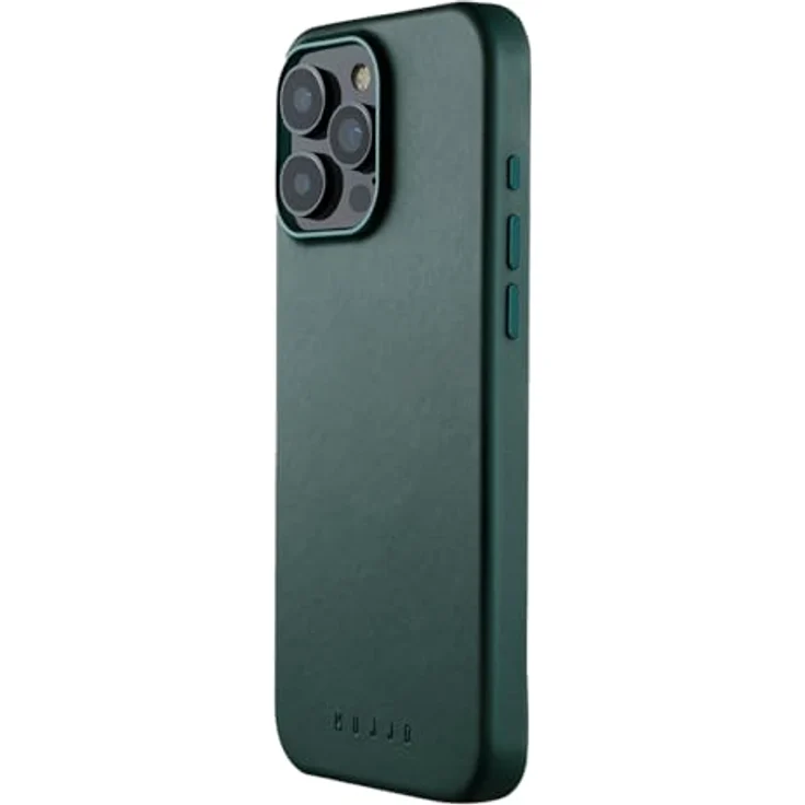 Mujjo Leather Case iPhone 16 Pro Max Lebendiges Grün - Schutz, Reaktionsschnelles Design, MagSafe-Leistung, Premium European Leather, recycelte Materialien – Bild 1