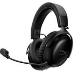 HyperX Cloud III S, Kabelloses Gaming-Headset mit 120 Stunden Akkulaufzeit, 53-mm-Treibern, abnehmbarem Mikrofon – Schwarz