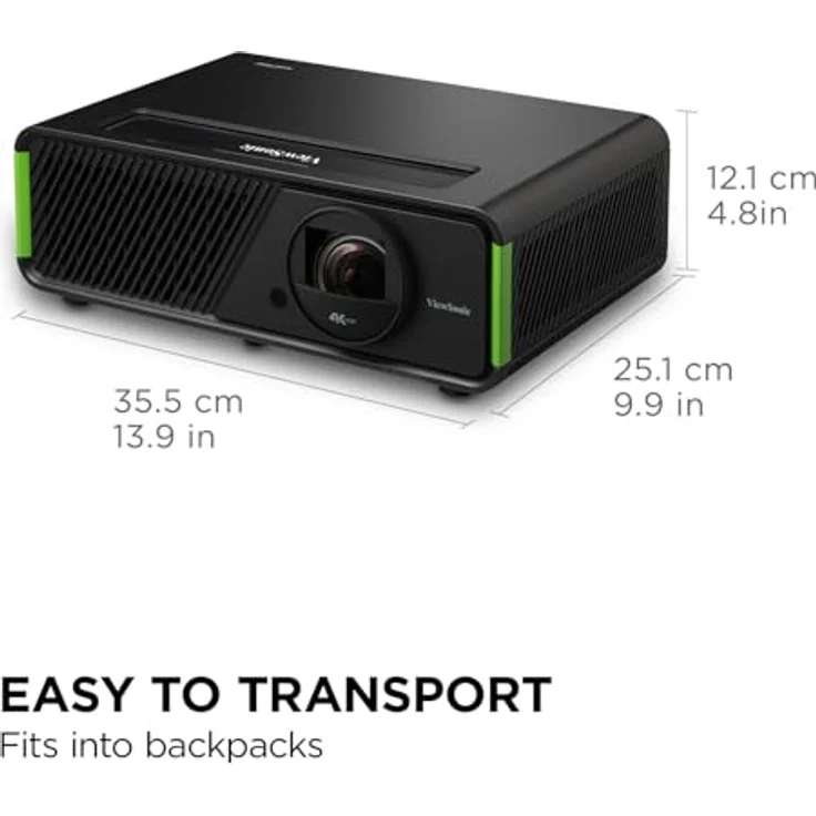 Viewsonic X2-4K Kurzdistanz LED Gaming Beamer (4K UHD, 2900 Lumen, HDR, 3D Kompatibel, TR0.69-0.83, 1.2x zoom, 2x HDMI, USB-C, 1x USB-A Reader, 2x 6 Watt Harman Kardon Lautsprecher, DESIGNED FOR XBOX) – Bild 5