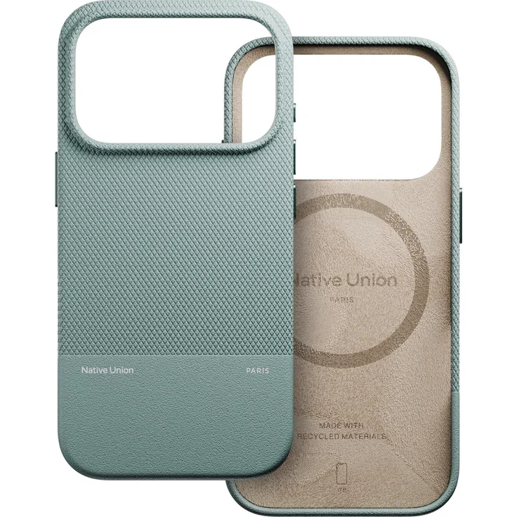 Native Union ReClassic Case für Apple iPhone 17 Pro, nachhaltige Smartphone Hülle aus YATAY-Material mit Fallschutz bis zu 1,8 m, kompatibel mit MagSafe, recycelter Rahmen