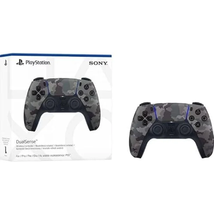 Sony PS5 DualSense Wireless Controller, haptisches Feedback und adaptive Trigger, Camo Grey – Bild 5