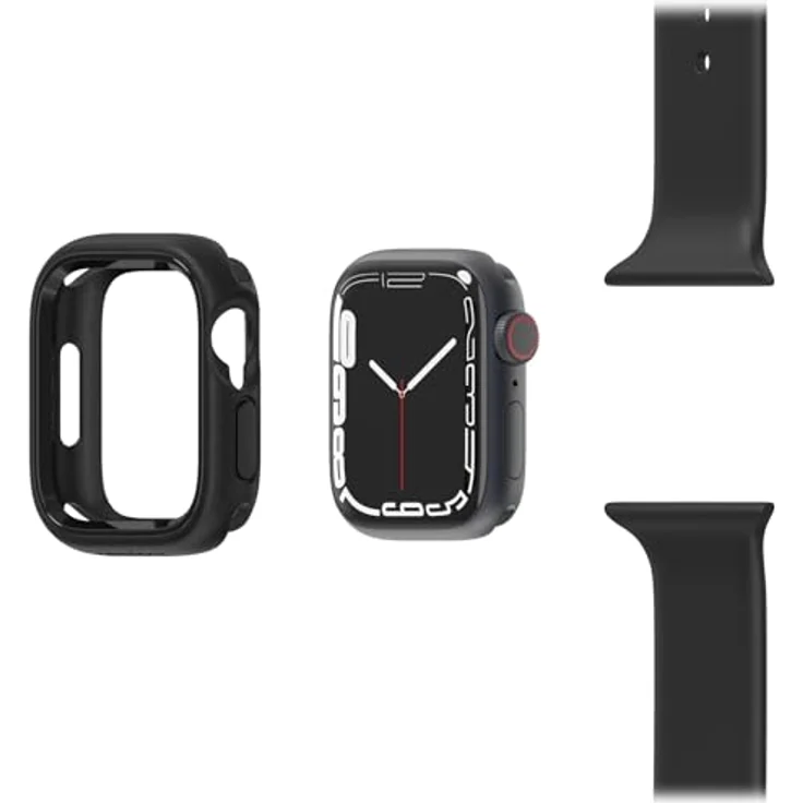 OtterBox Watch Bumper für Apple Watch Series 9/8/7-41mm, stoßfest, sturzsicher, Sleek Protective Hülle für Apple Watch, Schwarz – Bild 5