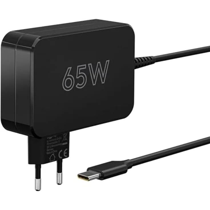 Goobay USB-C-Ladegerät für Laptops 65 W, kompaktes Notebook Netzteil mit Power Delivery 2.0, Schwarz