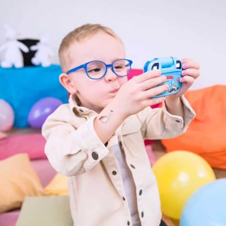 GOGEN Aqua Foto Kinderkamera, 12 MP, Full HD Video, wasserdicht IP68, Selfie-Kamera, USB-C, microSD bis 32 GB, Blau – Bild 3