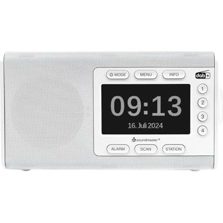 Soundmaster DAB900 Digitalradio mit DAB+ & UKW/FM, Bluetooth & Wecker, weiß – Bild 2