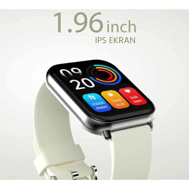 HiFuture SmartWatch FutureFit Zone 2 (gray), Sportuhr + Smartwatch mit 1,96-Zoll-IPS-Bildschirm und IP68 Wasserdichtigkeit – Bild 4