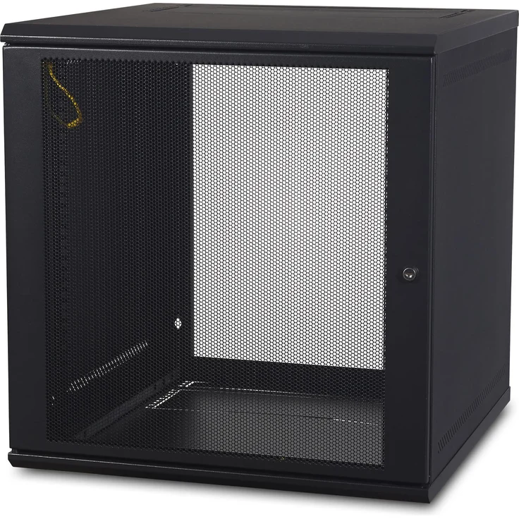 APC NetShelter WX 12U Wall-Mount Enclosures, Serverschrank für 19 inch Hardware (10.87 HE), Schwarz – Bild 1