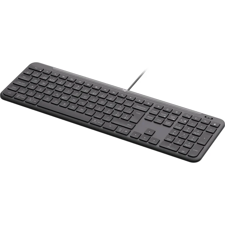 Logitech Wired Keyboard K620 for Business, kabelgebundene Tastatur mit QWERTY-Layout, Grau – Bild 1
