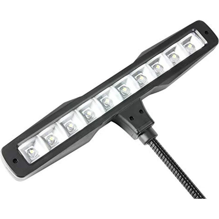 ah Stands SLEDPL10B Adam Hall SLED LED Desktop-Pianoleuchte mit 10 LEDs schwarz  – Bild 6