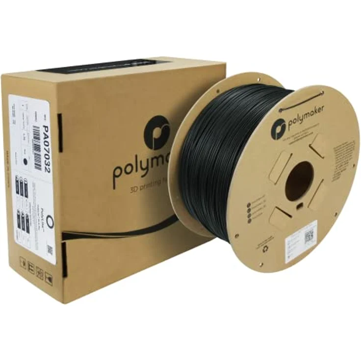 Polymaker PolyLite PLA PRO, 3D-Druckmaterial, 1.75mm, 3kg, hohe Steifigkeit, schwarze Farbe, Jam-Free Technologie – Bild 4