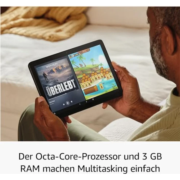 Amazon Fire HD 10-Tablet (2023), 10,1 Zoll Full HD, Octa-Core, 3 GB RAM, 32 GB, bis zu 13h Akkulaufzeit, schwarz, mit Werbung – Bild 2