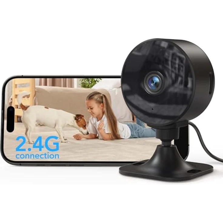 GNCC Innen Überwachungskamera, 1080P HD, 2.4GHz WiFi, Nachtsicht bis 10m, zwei Wege Audio, Cloud- und SD-Speicheroption – Bild 1