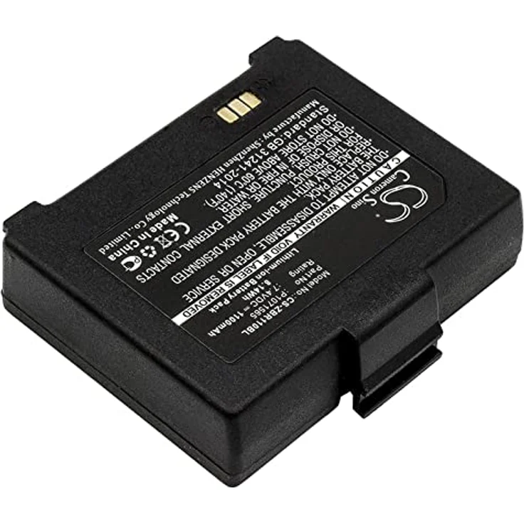 Cameron Sino CS-ZBR110BL Akku 1100mAh für Bixolon SPP-R200, Zebra ZQ110, 7.4V Li-ion, schwarz – Bild 2