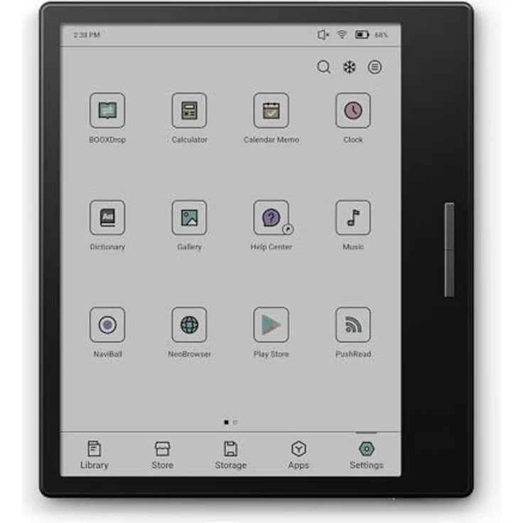 BOOX Go Color 7 64 GB Android 12 E-Ink Frontlicht BT WiFi E-Book-Reader (Schwarz) – Bild 4