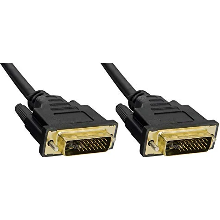 AKYGA AK-AV-06 DVI 24+1 Pin Kabel Dual Link, Full HD Stecker auf Stecker, 1.8m, schwarz, mit Ferritfilter – Bild 3