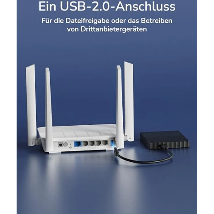 Cudy AX3000 2.5G Wi-Fi 6 Mesh PoE Router, 2976 Mbps, Schwarz, Dual-Band, PoE-Unterstützung, USB 2.0 Anschluss – Bild 10