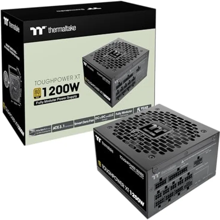 Thermaltake Toughpower XT 750W, PC-Netzteil mit 750 Watt, ATX 12V Version 3.1, 80 PLUS Gold, modulare Kabel
