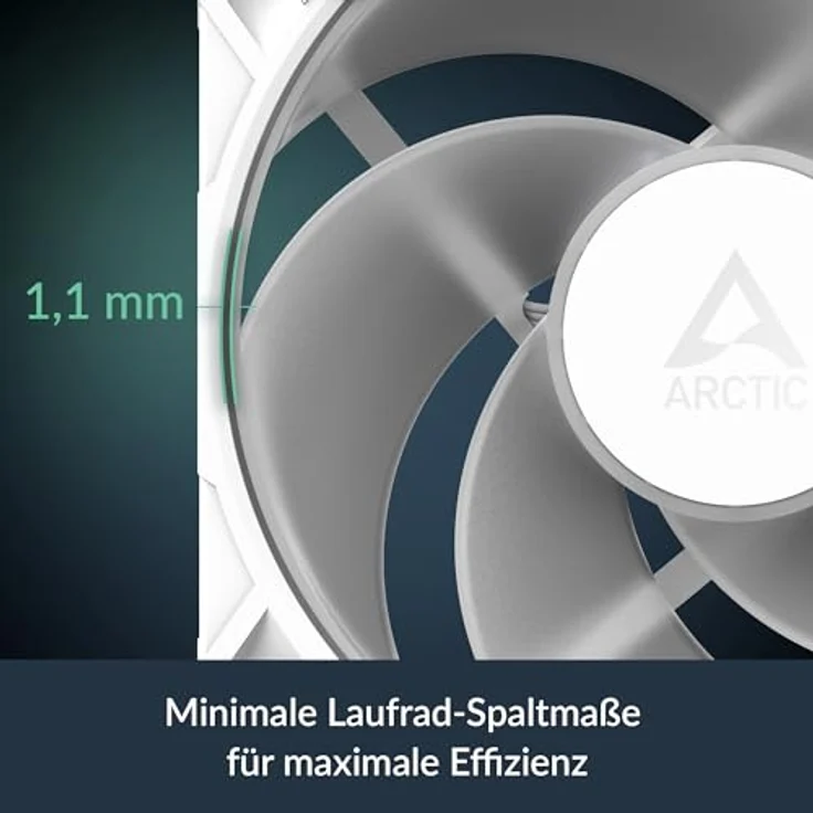 ARCTIC P12 PRO Reverse A-RGB, 120mm Gehäuselüfter mit hohem statischen Druck, weiß – Bild 7