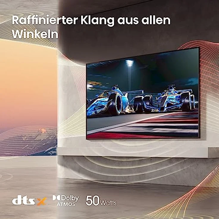 Hisense 65U8KQ Mini LED 4K ULED Smart TV - 164 cm (65 Zoll) Dolby Vision IQ & Atmos, 120Hz Panel, Game Mode Pro, UHD AI Upscaler, HDR10+, Bluetooth, Apple AirPlay, Alexa, anthrazit [2023] – Bild 5