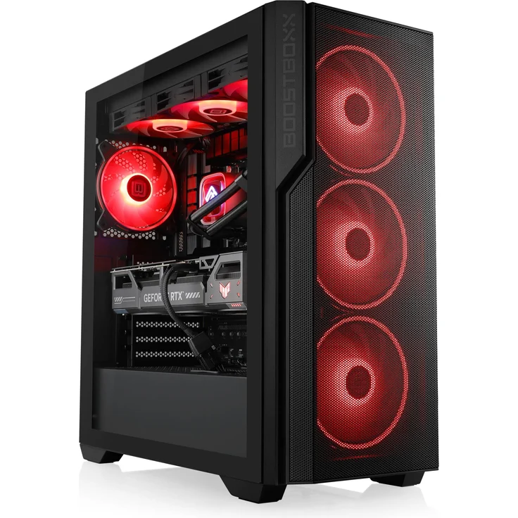 CSL Gaming PC M11870H, AMD Ryzen 7 9700X, 32 GB DDR5, 2 TB SSD, GeForce RTX 5070, WQHD 1440p, Schwarz