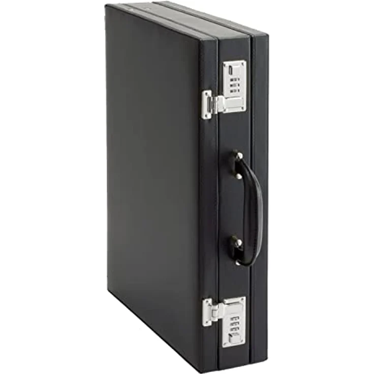 Alassio 92300 - Attachékoffer PONTE, aus Lederimitat, ca. 44,5 x 33 x 10 cm, schwarz – Bild 3