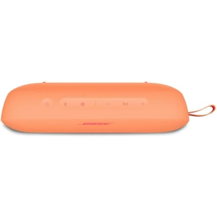 Bose SoundLink Flex Tragbarer Bluetooth Lautsprecher (2. Gen.), wasserdicht und staubdicht, 12 Stunden Akku, naturgetreuer Klang, Pfirsichfarbener Sonnenuntergang – Bild 4