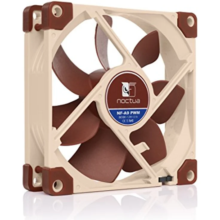 Noctua NF-A9 PWM, Leiser Premium-Lüfter, 4-Pin (92mm, Braun) - Preisvergleich – Bild 2