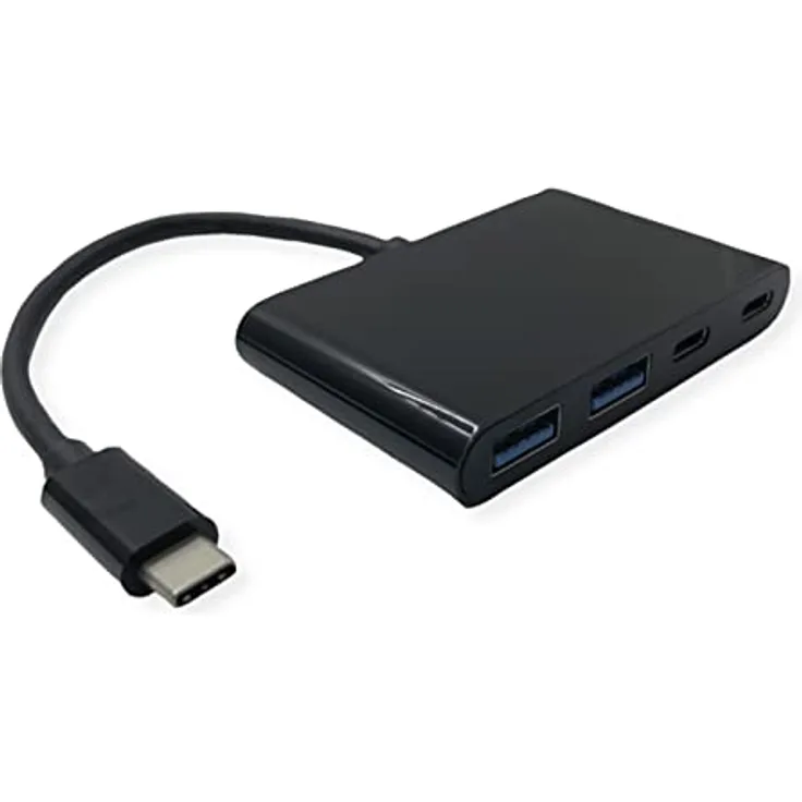 VALUE USB 3.2 Gen 2 Hub, 4fach (2X A+ 2X C), Typ C Anschlusskabel