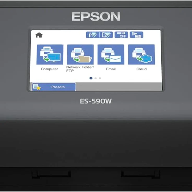 Epson WorkForce ES-590W, Dokumentenscanner mit 600 x 600 dpi, Duplex-Funktion, 45 Seiten/Min, schwarz – Bild 4