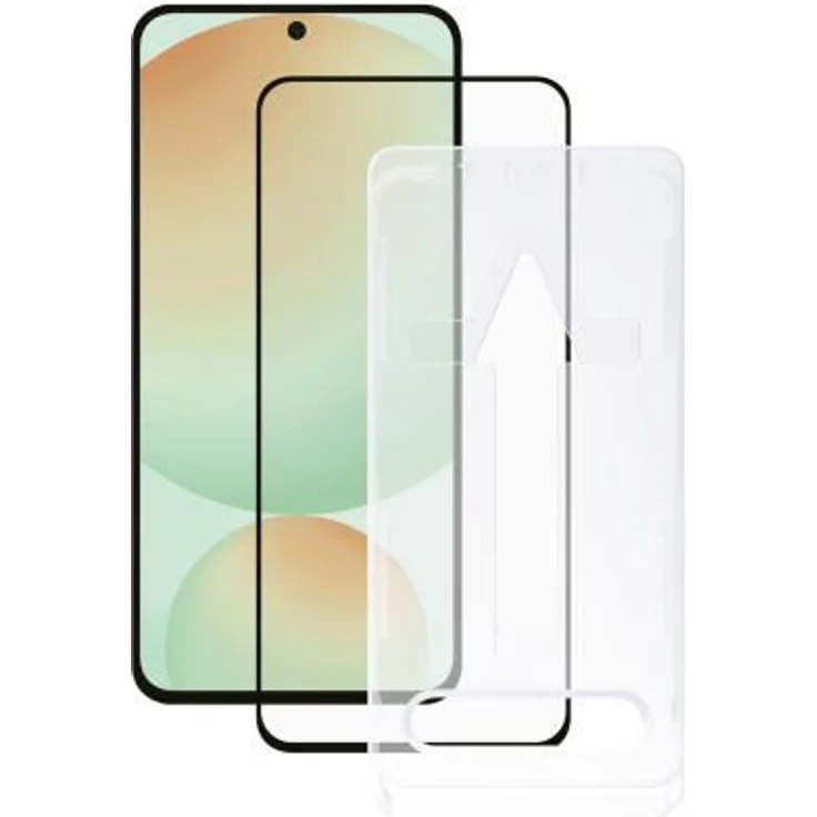 Vivanco 64347 Klare Bildschirmschutzfolie Glas 9H für Samsung Galaxy S24 FE, Stoßfest, Schmutzabweisend, Schlagfest, Kratzresistent, FullScreen mit Easy Applikator