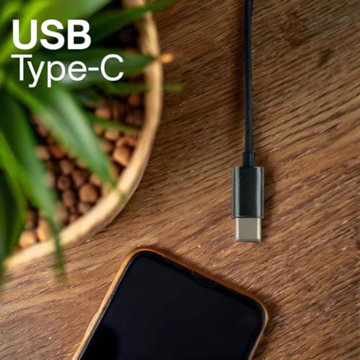 Grundig Kopfhörer USBC, kabelgebundenes Headset mit 120 cm Kabel, In-Ear Earbuds mit Mikrofon und Active Noise Cancelling, kompatibel mit iPhone und Samsung, Schwarz – Bild 7