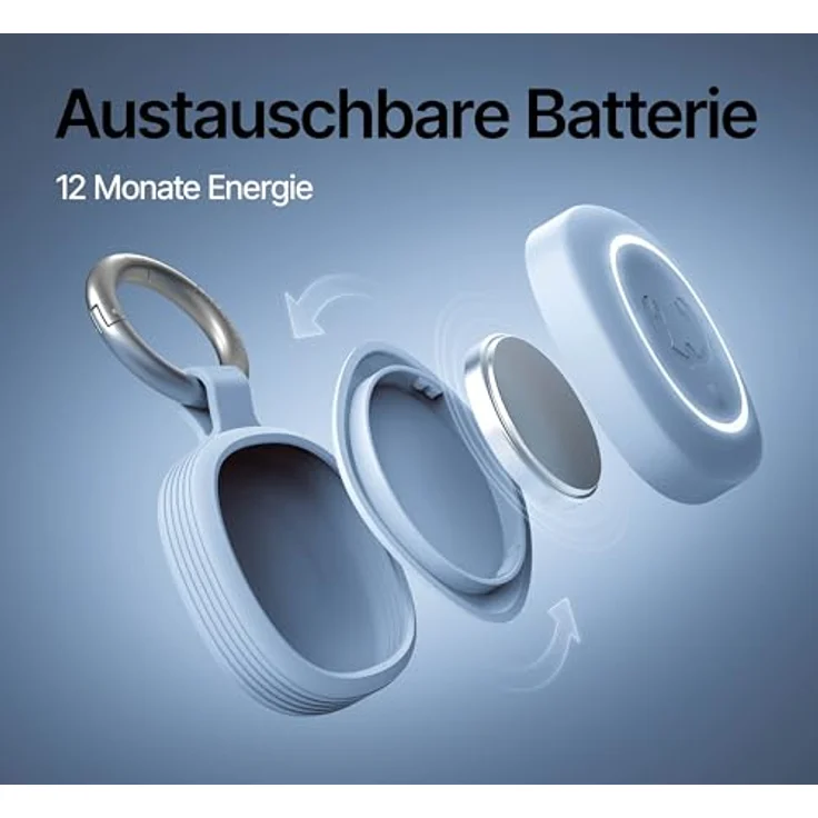 Fresh n Rebel Smart Finder 2, Schlüsselfinder mit IPX7 Schutz, LED und CR-2032 Batterie, Blau – Bild 8