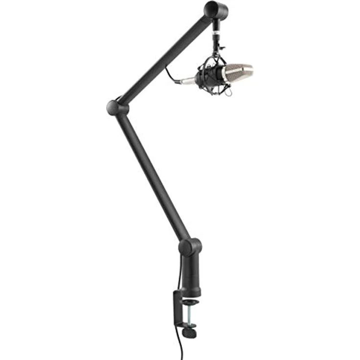 LogiLink Professioneller Mikrofonarm 3-8'' + 5-8'' Scherenarm Aufhängungsfedern 360° - Preisvergleich – Bild 4