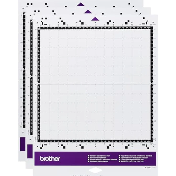 Brother 3 Standardklebstoffe für ScanNCut DX, 30,5 cm Klebebandhalterungen mit geringer Klebrigkeit für empfindliches Papier – Bild 2