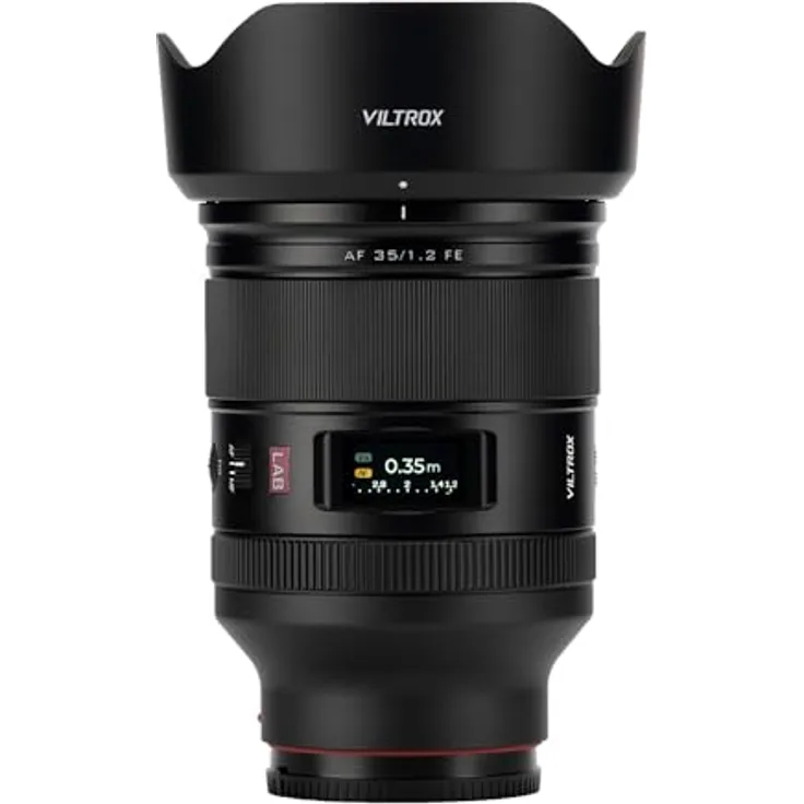VILTROX AF 35mm F1.2 LAB Kameraobjektiv für Sony FE, Vollformat, Autofokus, große Blende, metallisches Gehäuse mit Wetterschutz
