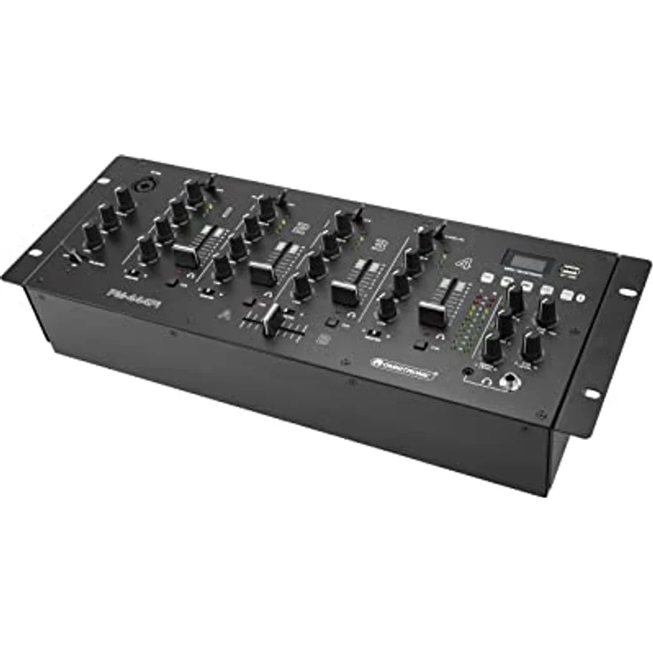 OMNITRONIC PM-444Pi 4-Kanal-DJ-Mixer mit Player & USB-Interface | 4-Kanal-DJ-Mixer mit Bluetooth, MP3-Player und USB-Schnittstelle – Bild 2