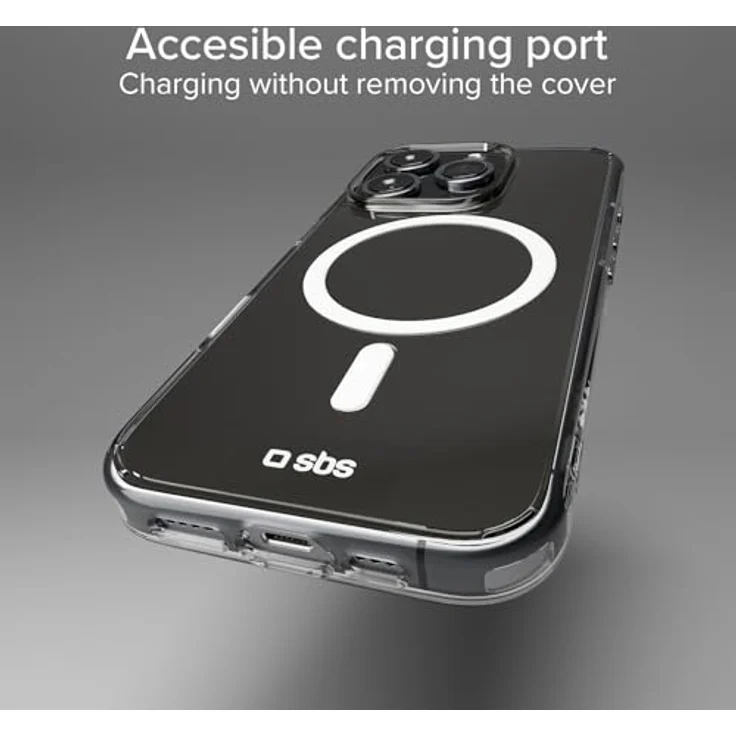 SBS Schutzhülle (Apple iPhone 16 Pro), D3O-Technologie, transparent, MagSafe-kompatibel – Bild 5
