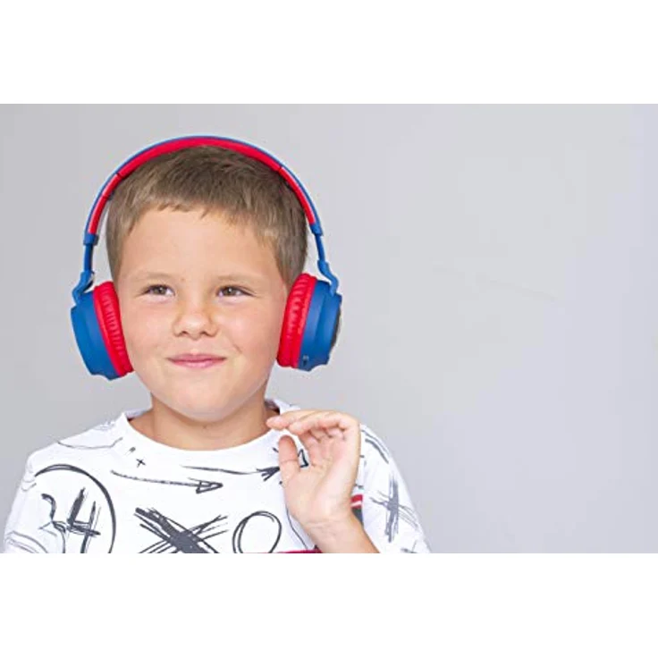 PowerLocus Kinderkopfhörer Over-Ear, Bluetooth mit 85dB Lautstärkebegrenzung, LED-Licht, faltbar, HD Stereo, eingebautes Mikrofon, kabellos und kabelgebunden, für Handy, Tablet, PC, TV – Bild 4