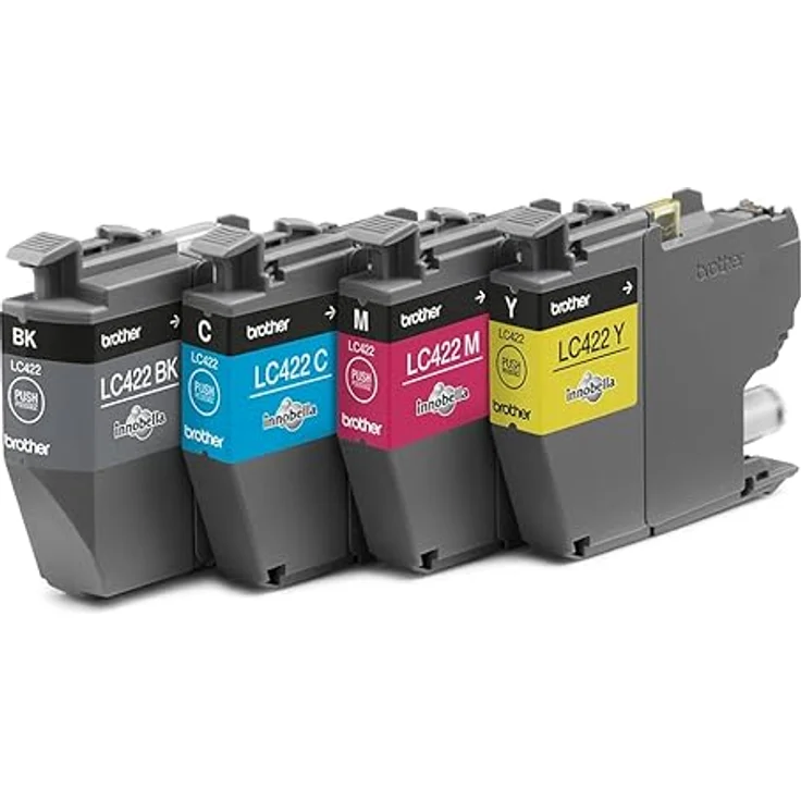 Brother Original LC-422VAL Tintenpatronen Value Pack MFC-J5340DW, MFC-J5345DW, MFC-J5740DW, MFC-J6540DW, MFC-J6940DW (bestehend aus 4 Tintenpatronen: Schwarz, Cyan, Magenta, Gelb) – Bild 3