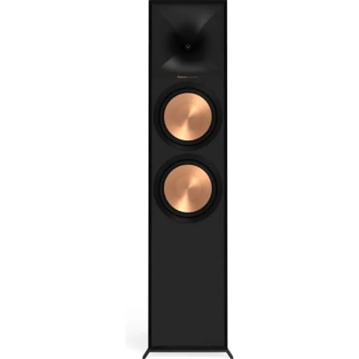 Klipsch R-800F Schwarz, PA-Lautsprecher mit schlankem, modernem Design und vergoldeten Anschlussklemmen – Bild 2