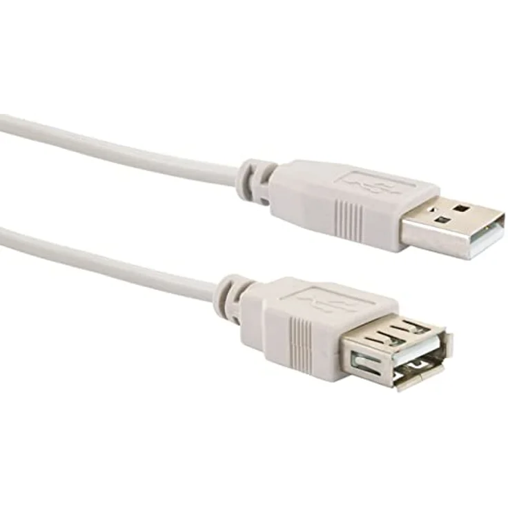 SCHWAIGER - USB 2.0 Verlängerungskabel Zoll ZollCK1502 531 - grau, 2m, 1x USB 2.0 A Stecker / 1x USB 2.0 A Buchse Zoll Zoll – Bild 4