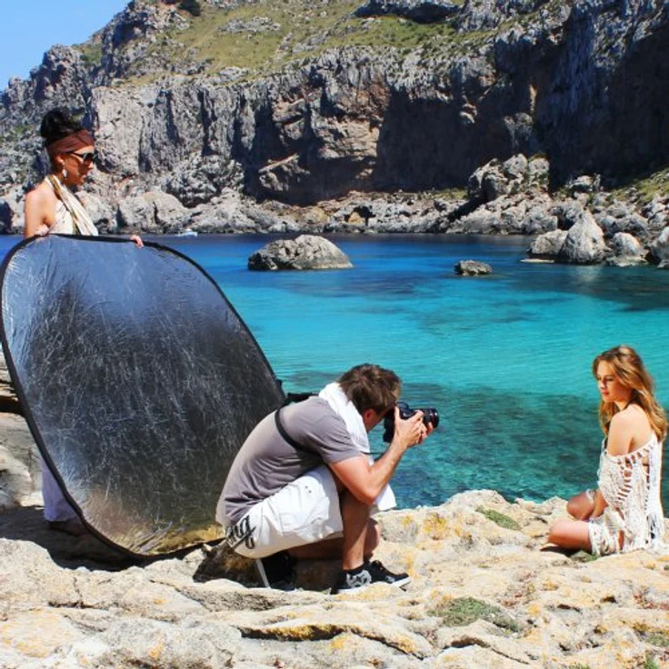 Walimex Faltreflektor, 56 cm gold-silber (inkl. Transporttasche) - Preisvergleich – Bild 2