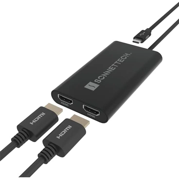 SoNNeT – DisplayLink USB-C Dual HDMI Adapter 4K 60Hz für M1/M2/M3 Thunderbolt Macs – Bild 1