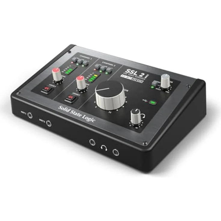 Solid State Logic SSL 2 MKII, Audio-Interface mit 2 Mikrofon-/Line-Eingängen, 32 Bit/192 kHz, inklusive SSL Production Pack – Bild 2